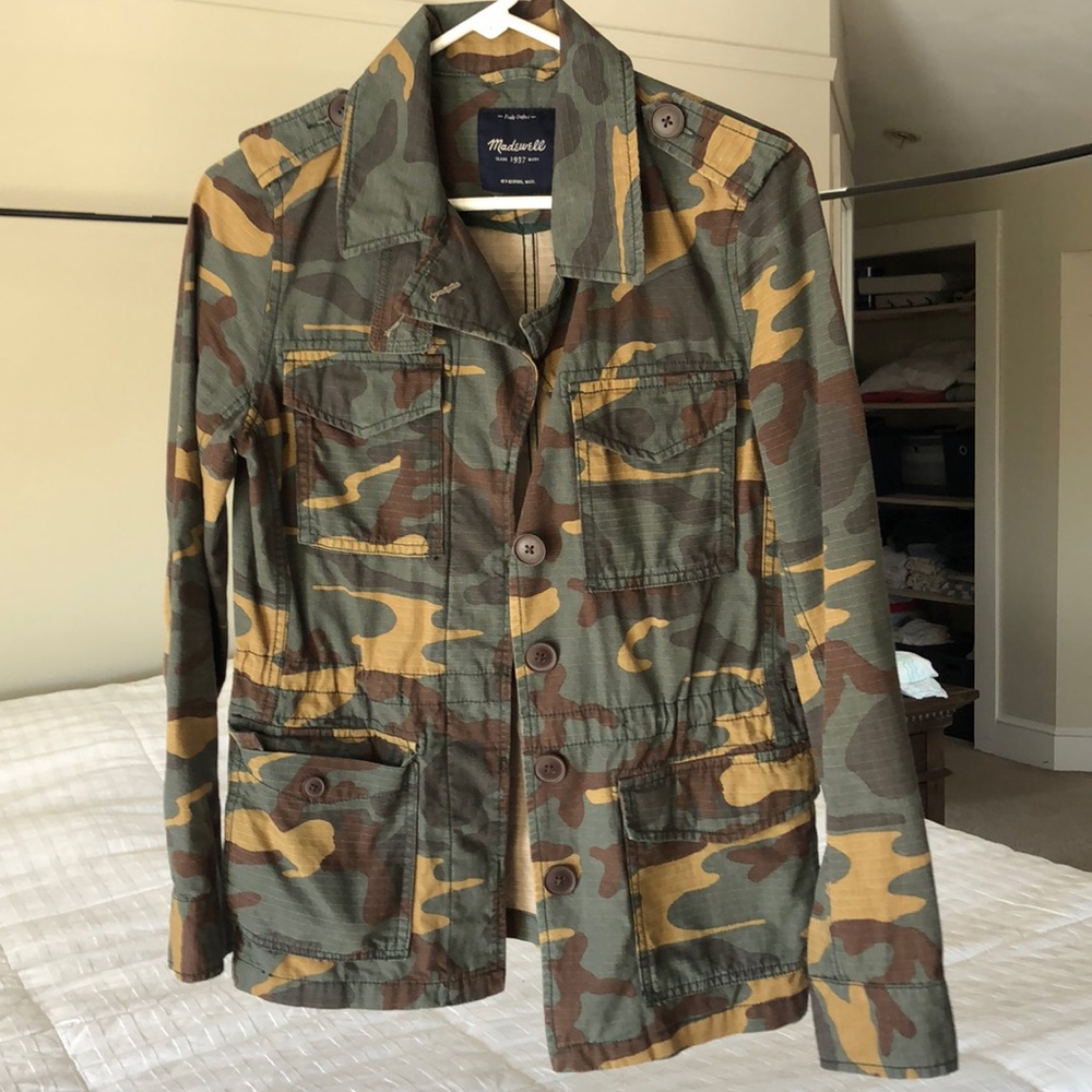 Madewell camo jacket; small
